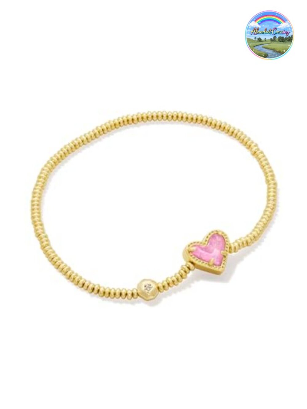 Kendra Scott Ari Heart Stretch Bracelet Gold Plated Brass